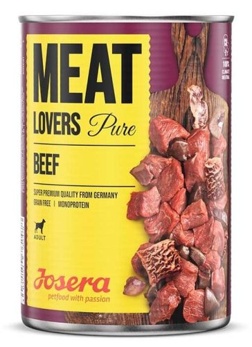 Josera Meat Lovers Pure Beef 400 g (marhahússal) konzerv kutyáknak