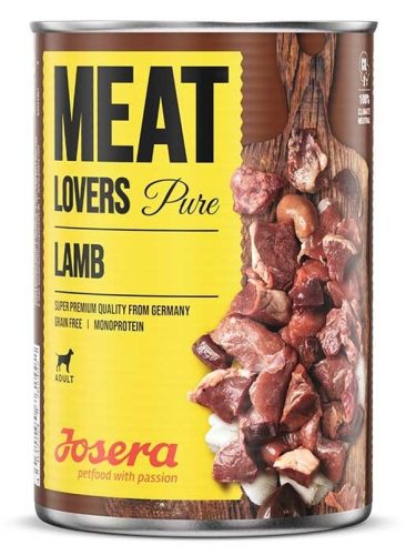 Josera Meat Lovers Pure Lamb 400 g (bárányhússal) konzerv kutyáknak