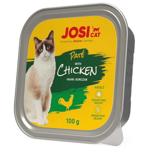 JosiCat Paté Alu Chicken alutálkás (csirke) - Felnőtt macskák részére (100g)