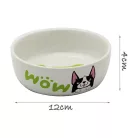 Kerámia tál kutya mintával (200 ml/Ø12cm)