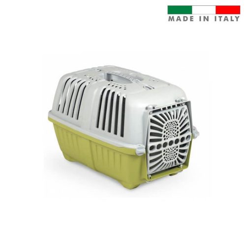 Kutyaszállító, macskaszállító box -  55x36x36 cm - zöld