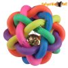 Kutyajáték - Színes gumilabda csengővel - 7,5cm