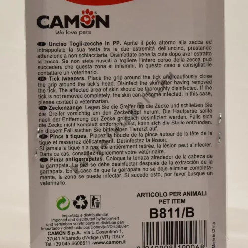 Műanyag kampós kullancs kiszedő horog 2 db-os Camon