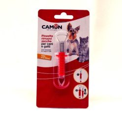 Camon Kullancs kiszedő rozsdamentes acél rugós csipesz fekete