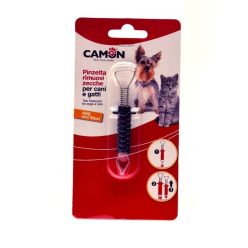 Camon Kullancs kiszedő rozsdamentes acél rugós csipesz fekete