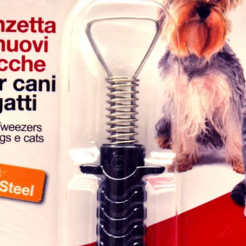 Camon Kullancs kiszedő rozsdamentes acél rugós csipesz fekete