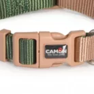 Camon Kutyanyakörv 15 x 300-400 mm állítható Double-Premium zöld-ekrü