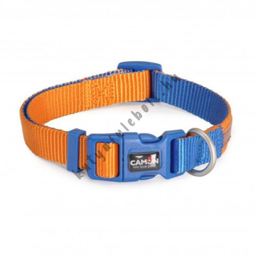 Kutyanyakörv 15 x 300-400 mm állítható Double-Premium narancs-kék
