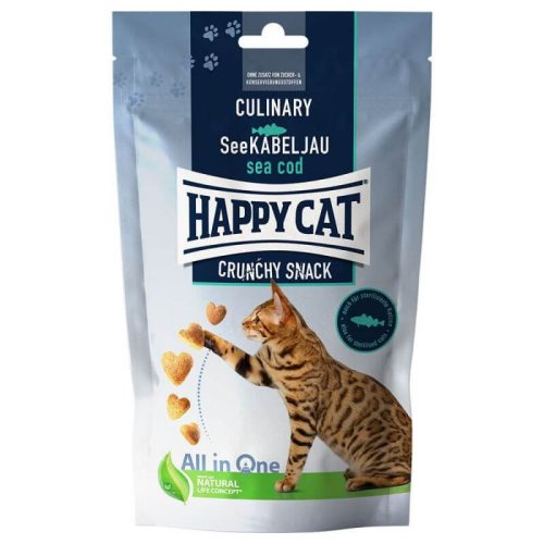Happy Cat Crunchy Snack - Tőkehal jutalomfalat - 70g