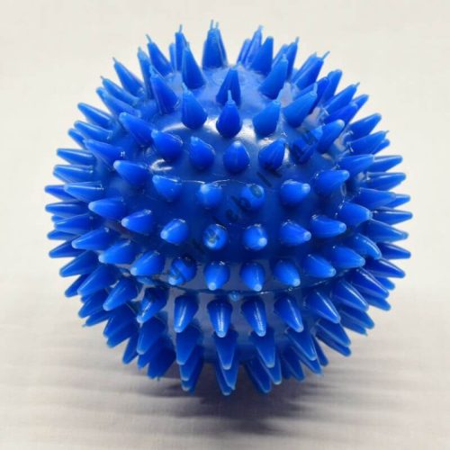 Kutyajáték - Tüskés kicsi TÖMÖR labda 55 mm kék