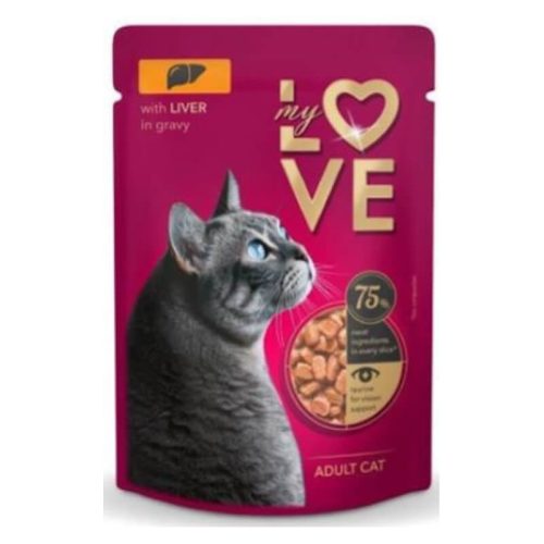 My Love Macska alutasakos Máj szószban 85g