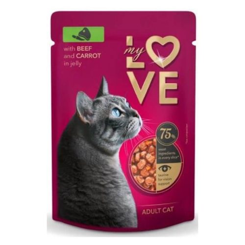 My Love Macska alutasakos Marha Répa zselé 85g