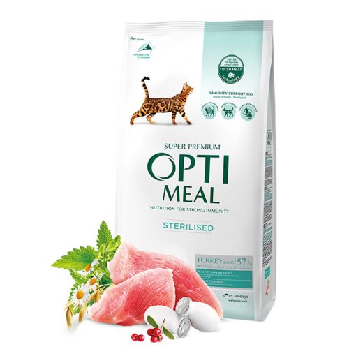 OPTIMEAL Sterilized Turkey & Oat 1,5 kg