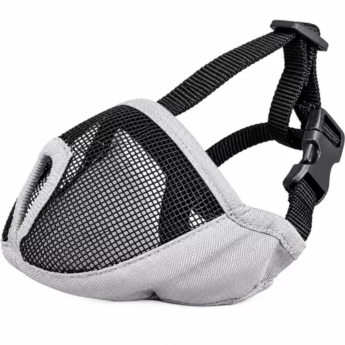 Trixe szájkosár rövid orrú kutyák részére (M) 40cm - szürke