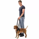 Trixie - Rehabilitációs emelőhám - Sétáltatást segítő kutyahám - fekete - (L) 65–75cm/35kg