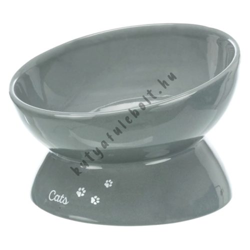 Trixie Ceramic Bowl XXL - kerámia tál (szürke) macskák részére (0,3l /Ø17cm)
