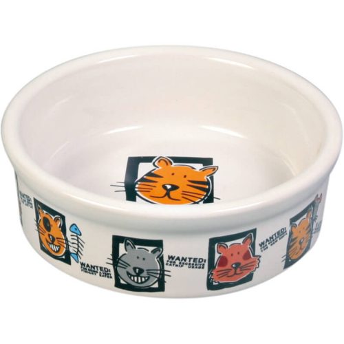 Trixie Ceramic Bowl - kerámia tál (wanted) macskák részére (0,2l /Ø12cm)