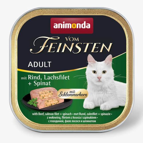 Animonda Vom Feinsten Gourmet (marha,lazacfilé,spenót) alutálkás - Felnőtt macskák részére (100g)