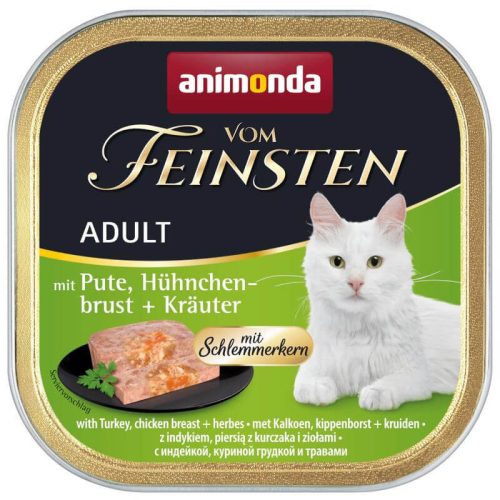 Animonda Vom Feinsten Gourmet (pulyka,csirkemell,gyógynövény) alutálkás -Felnőtt macskák részére (100g)