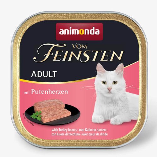 Animonda Vom Feinsten Adult (pulykaszív) alutálkás - Felnőtt macskák részére (100g)