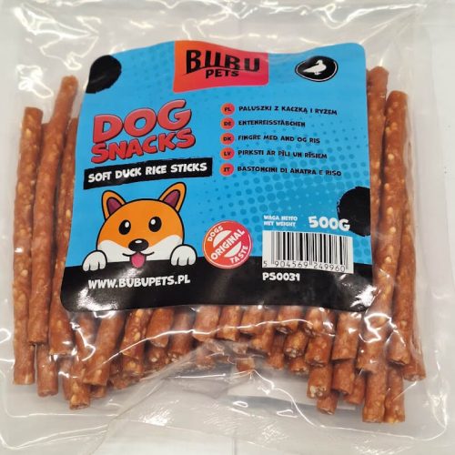 BubuPets Kacsa-Rizs pálca 500g