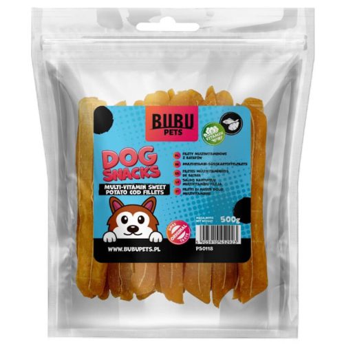 BubuPets Multivitaminos Édesburgonya és Tőkehalhús lap 500g