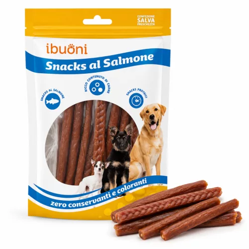 ibuoni Lazac snack rúd 70 g, Jutalomfalat Kutyáknak