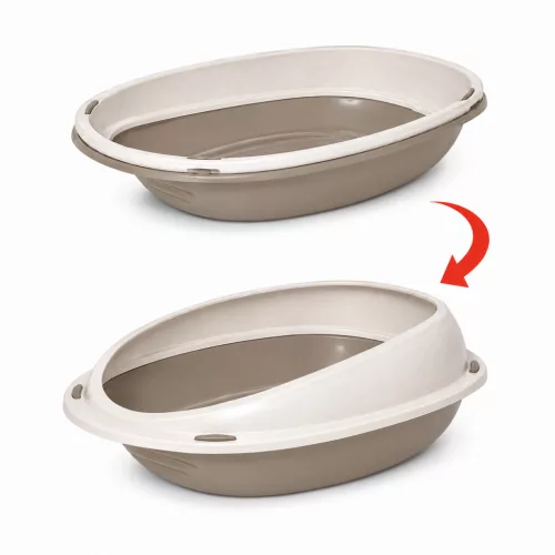 Macska WC, macskatoalett, alomtálca - bézs - S