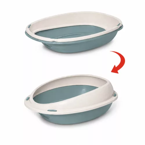 Macska WC, macskatoalett, alomtálca - kék - S