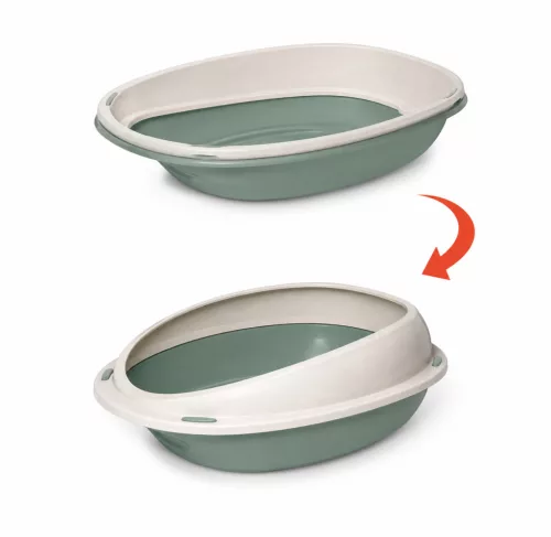 Macska WC, macskatoalett, alomtálca - zöld - L