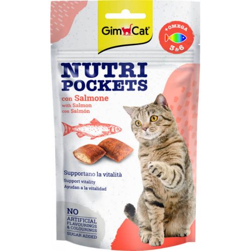GimCat Snack NutriPockets Lazac 60g
