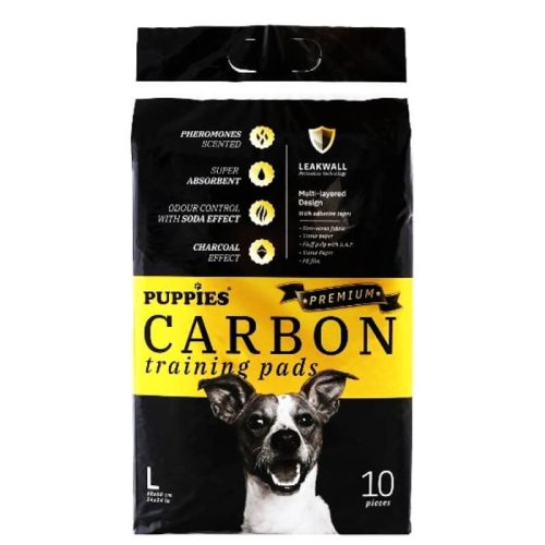 Puppies CARBON Premium pelenka aktív szénnel 10 db 60 x 60 cm