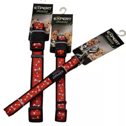 Kutyanyakörv 2 x 35-50 cm EXPERT Tatrapet Piros Csont