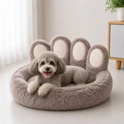   MANCS extra puha kerek kutya/cica fekhely 70 cm - barnásszürke