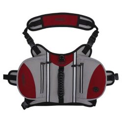   Multifunkciós taktikai kutyahám, túrahám - állítható - piros/szürke