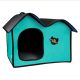 Hordozható kutyaház, macskaház, fekhely, dupla tetős