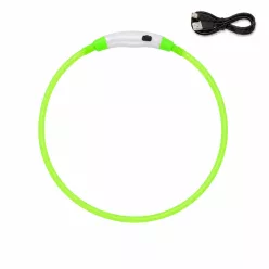   LED világító méretre vágható nyakkarika USB töltéssel - M - 55 cm