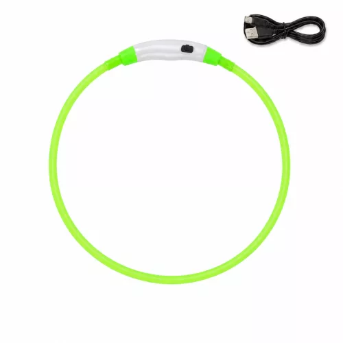LED világító méretre vágható nyakkarika USB töltéssel - M - 55 cm