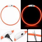 LED világító méretre vágható nyakkarika USB töltéssel - M - 55 cm