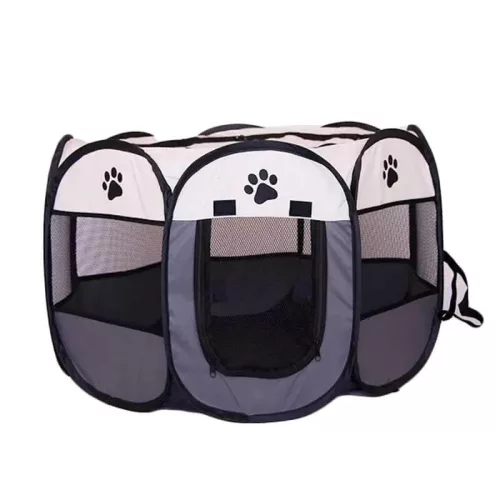Hordozható kutya, macska kennel, összecsukható - L