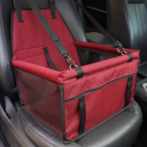 Autós biztonsági kutyaülés - meggybordó