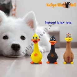   Kutyajáték - Nunbell latex sípoló kacsa kutyák részére - 18 cm