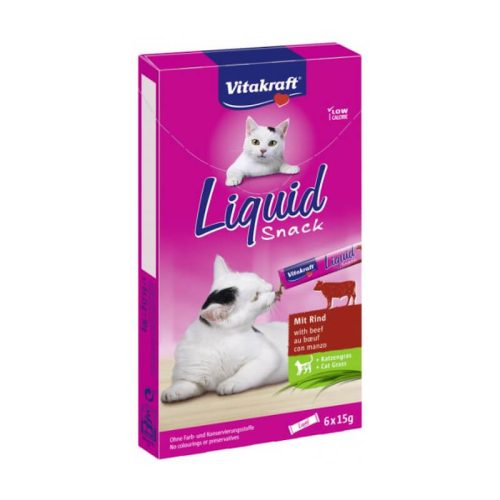 VitaKraft Cat Liquid Snack Marha + Inulin - 6x15g
