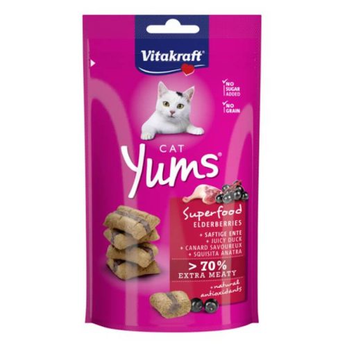 VitaKraft Cat Yums Kacsa - Bodza Jutalomfalat 40g