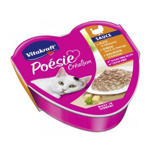 Vitakraft Poésie Sauce alutálkás - nedveseledel (pulyka,sajt) macskák részére 85g