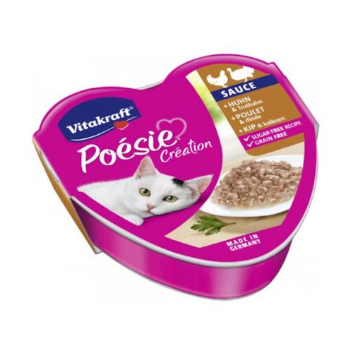 Vitakraft Poésie Sauce alutálkás - nedveseledel (csirke,pulyka) macskák részére 85g