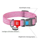WAUDOG Re-Cotton, QR kódos nyakörv, újrahasznosított pamutból 25mm 35-58 cm - XL - zöld