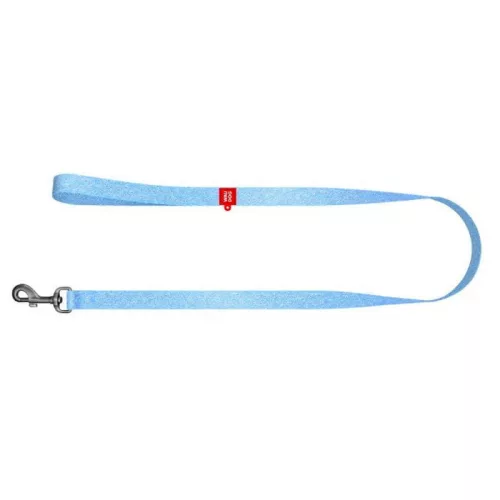 WAUDOG Re-Cotton póráz, újrahasznosított pamutból 20 mm x 150 cm - M - világoskék