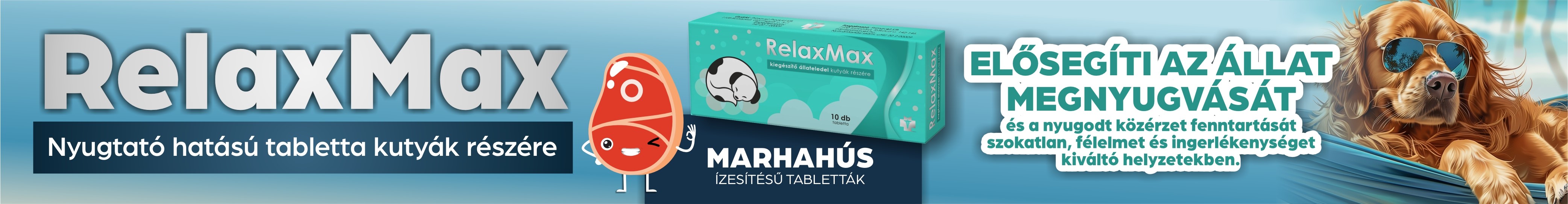 RelaxMax - Nyugtató hatású tabletta kutyák részére